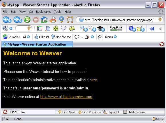 Starter Application